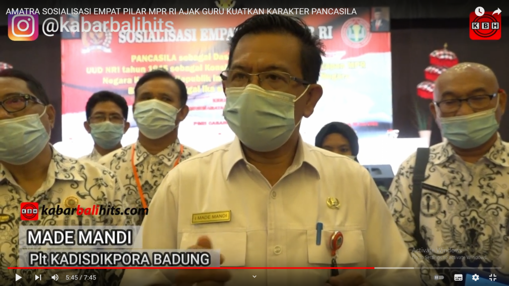 AMATRA SOSIALISASI EMPAT PILAR MPR RI AJAK GURU KUATKAN KARAKTER PANCASILA